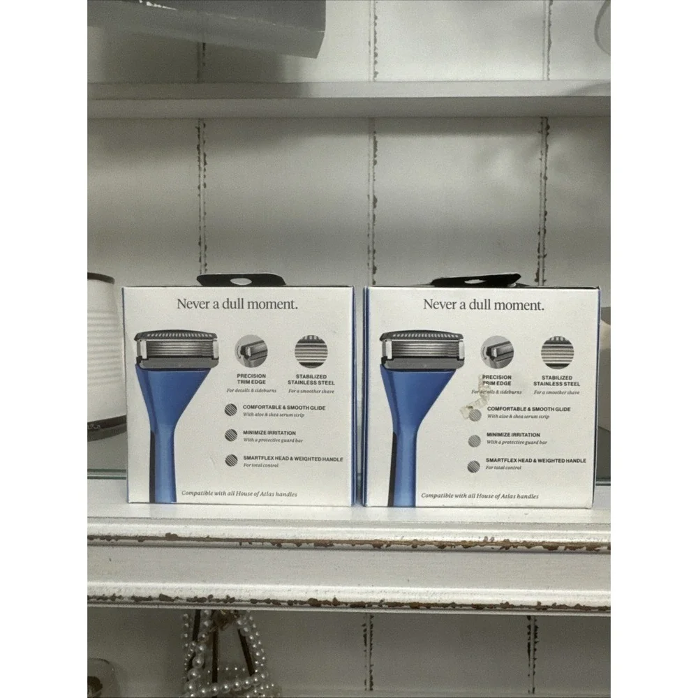 2- 8 Packs House of Atlas 5-Blade Razor Refills 16 Total New